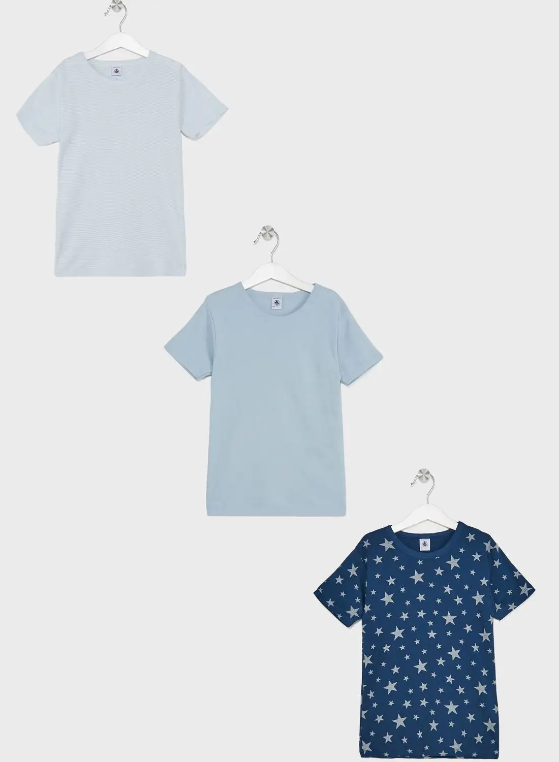 Petit Bateau Youth 3 Pack Assorted T-Shirt