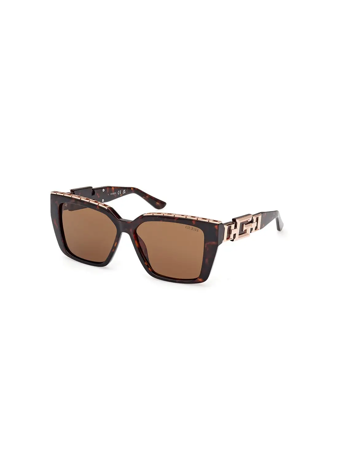 GUESS Women's UV Protection Square Sunglasses - GU791552E55 - Lens Size: 55 Mm