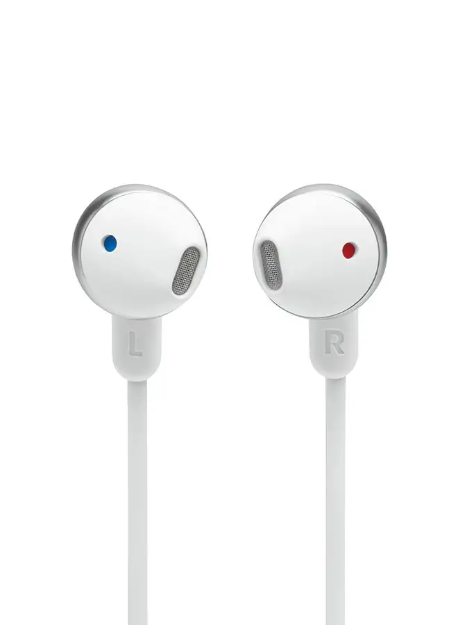 JBL Tune 215BT Wireless In-Ear Headphones, Pure Bass Sound, Lossless 5.0 Bluetooth, 16H Battery, Magnetic Cable, Multi-Point Connection, Voice Assistant, 3-Button Remote With Mic White