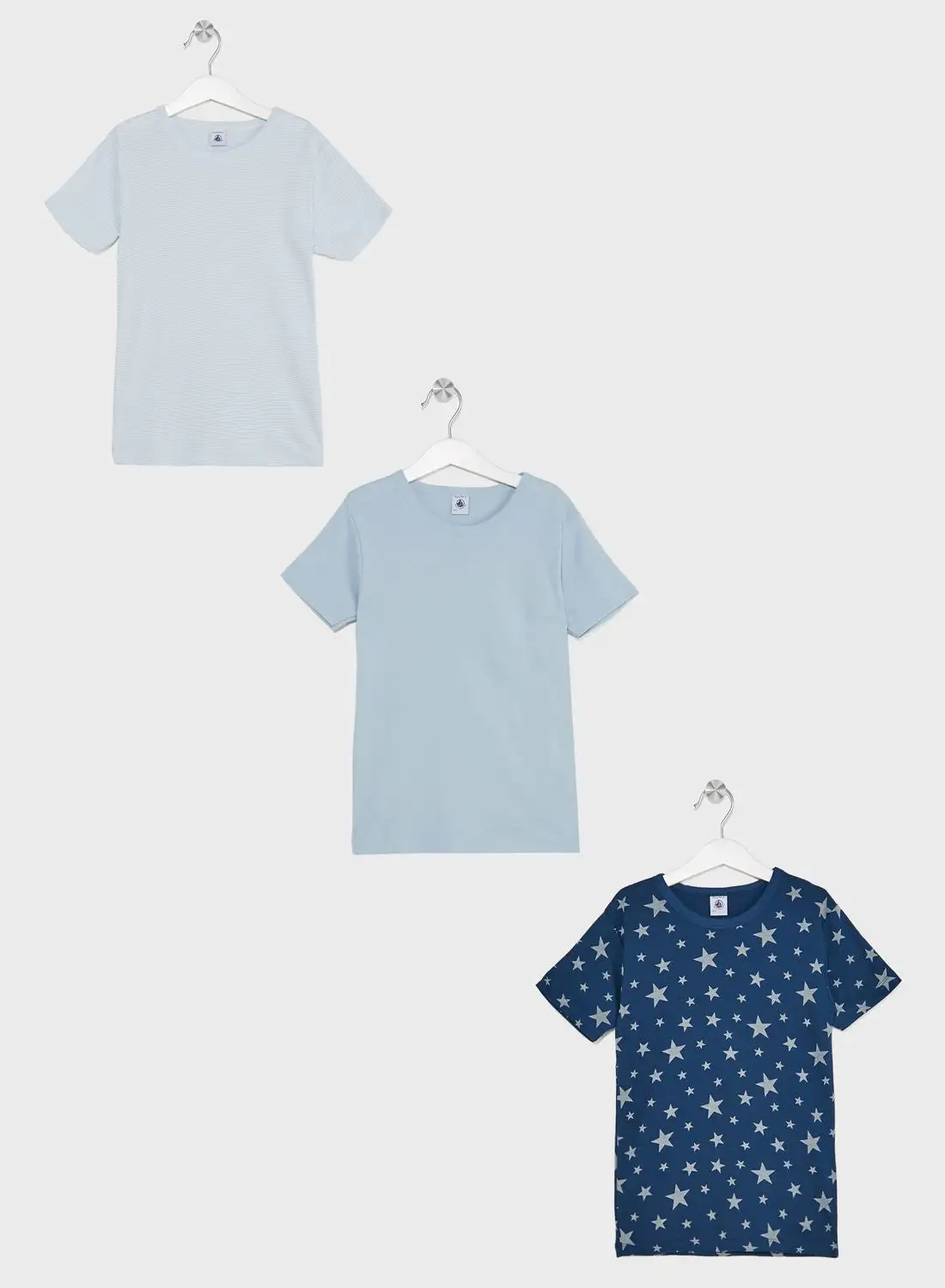 Petit Bateau Kids 3 Pack Assorted T-Shirt