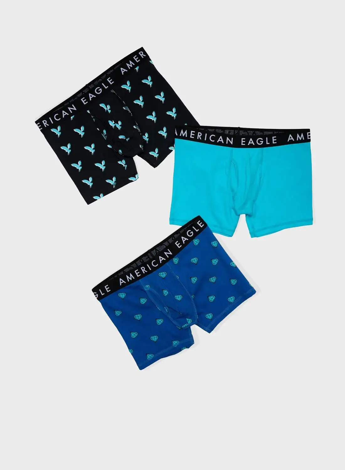 American Eagle 3 Pack Assorted Trunks