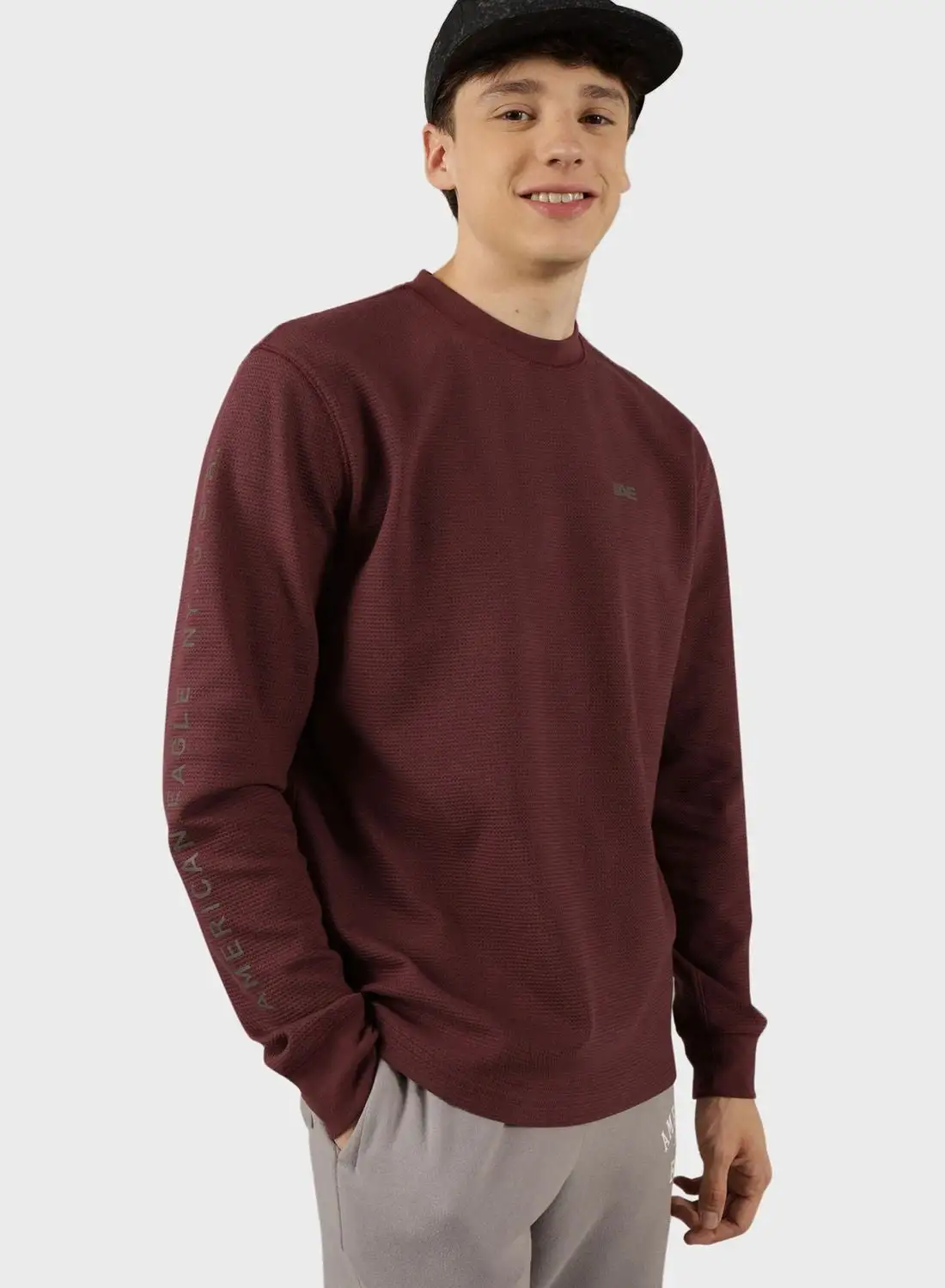 American Eagle Logo Crew Neck Sweatshirt