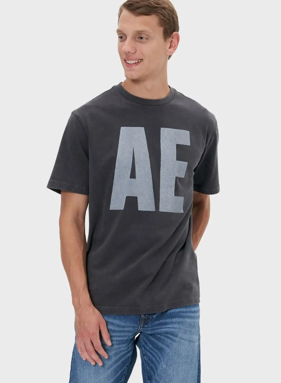 American Eagle Graphic Crew Neck T-Shirt