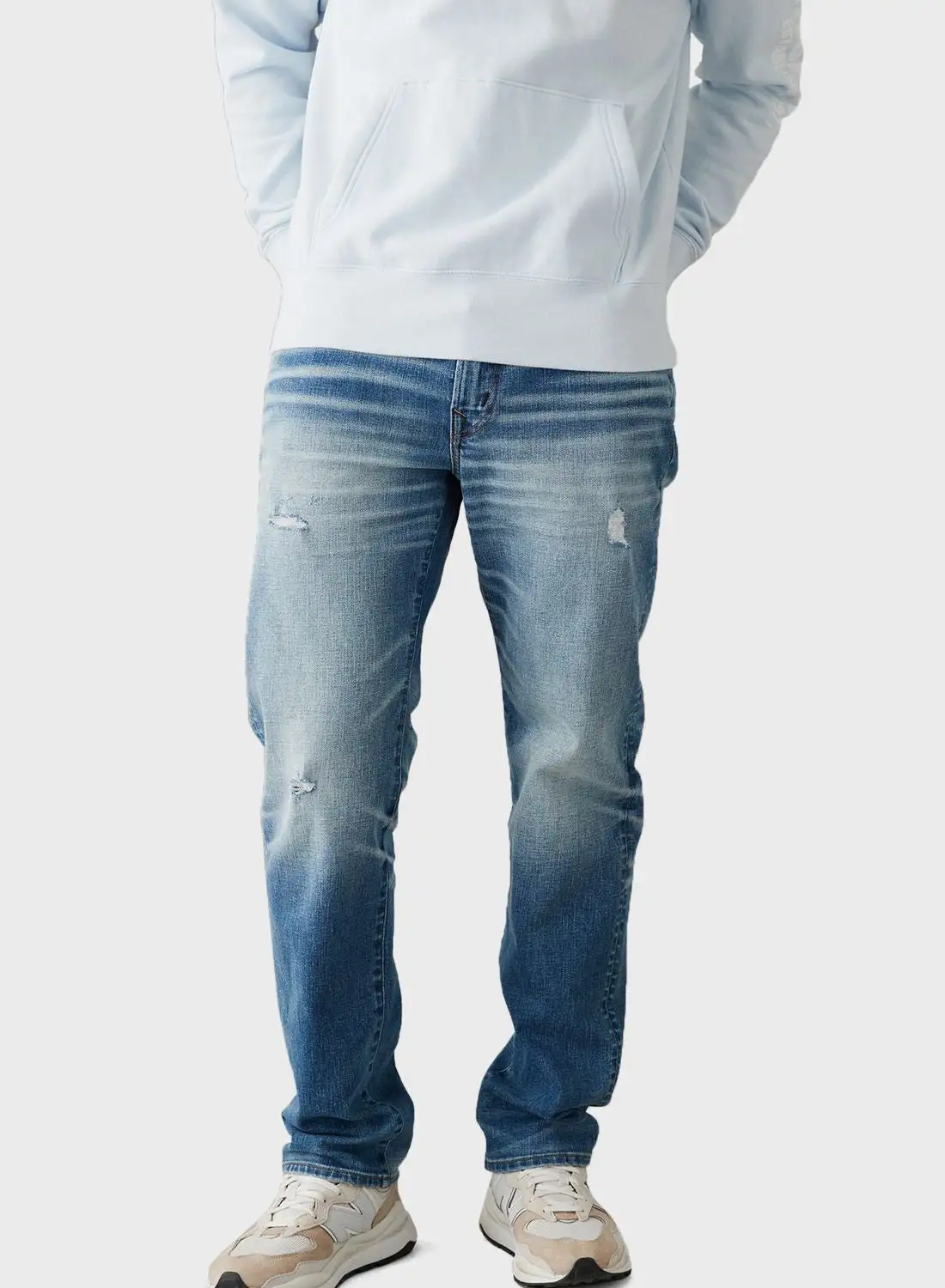 American Eagle Mid Wash Distressed Jeans