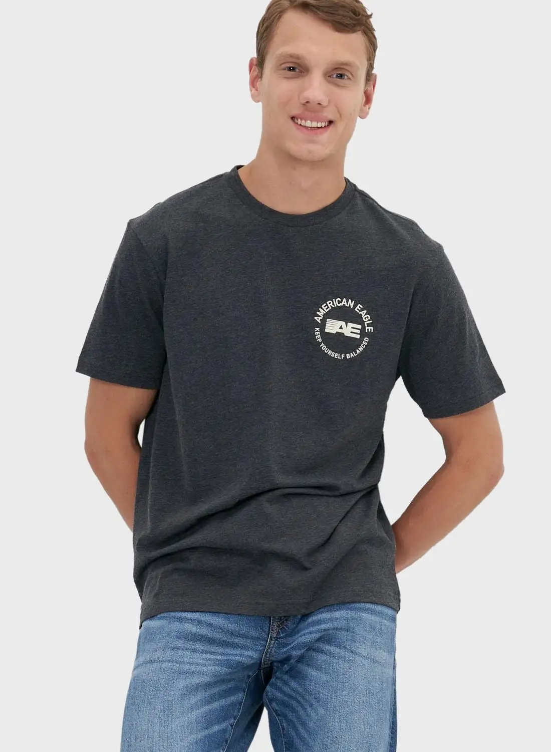 American Eagle Graphic Crew Neck T-Shirt