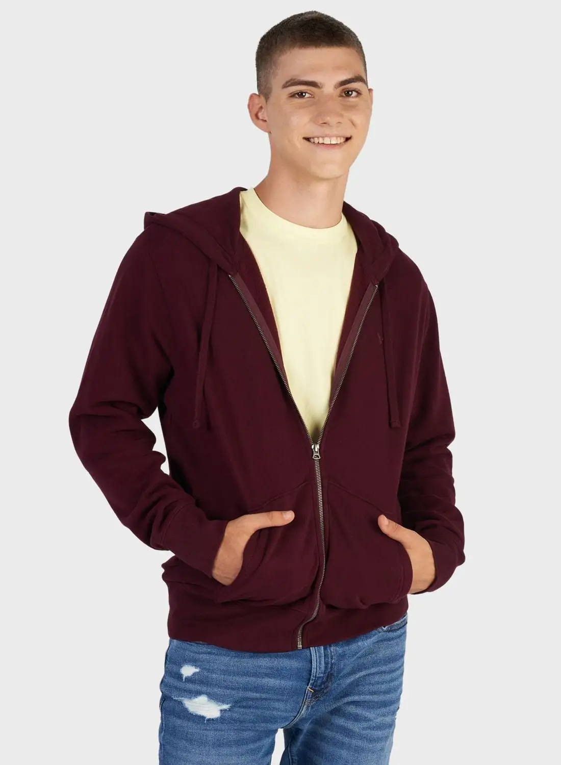 American Eagle Zip Through Hoodie