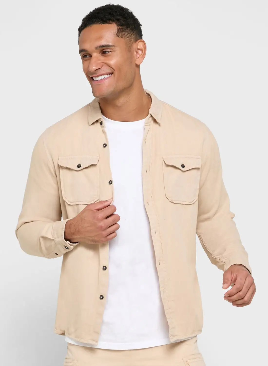 Seventy Five Long Sleeve Twill Shirt