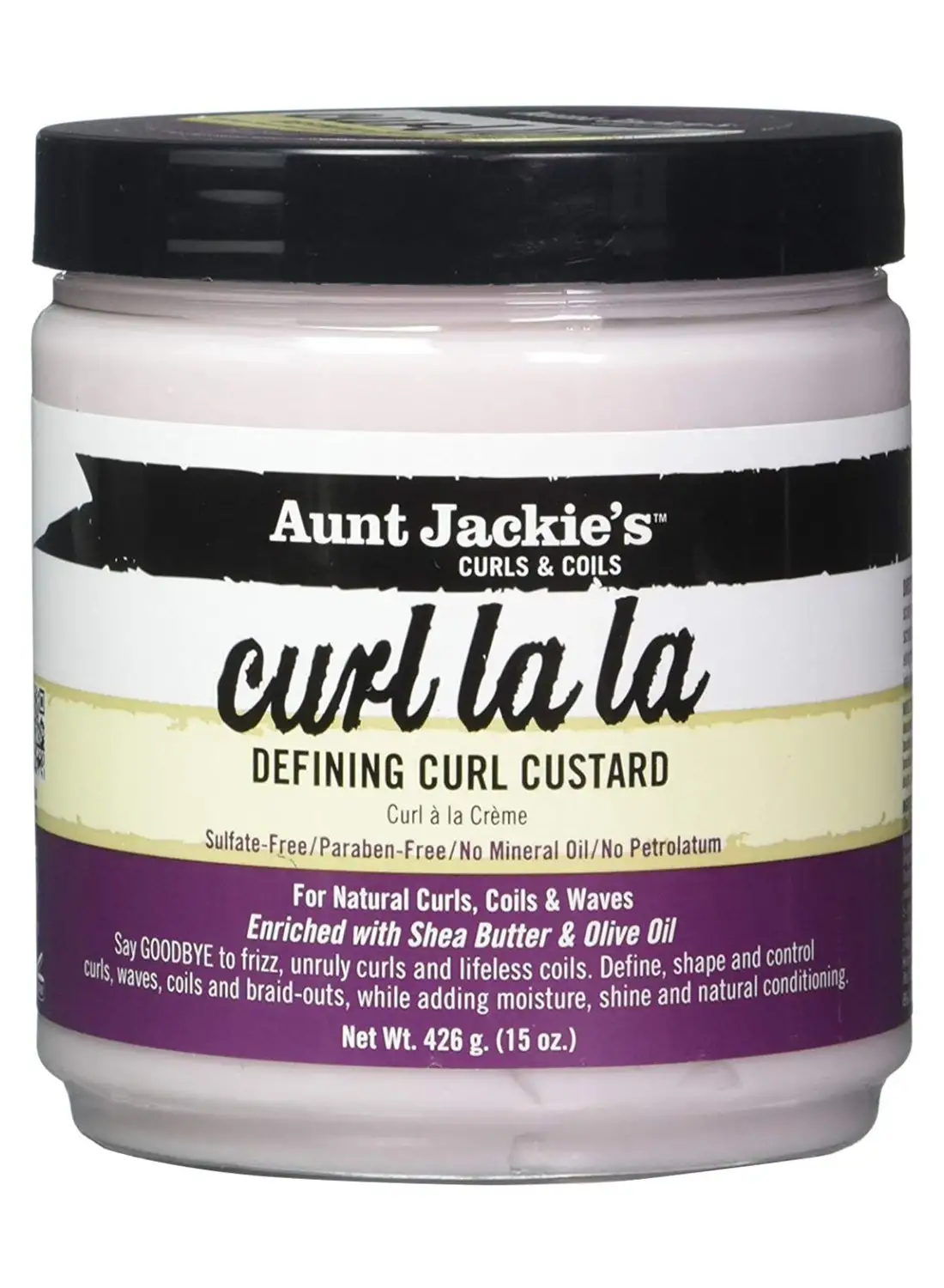Aunt Jackie's Curl La La Defining Curl Custard Hair Cream Pink 426inch