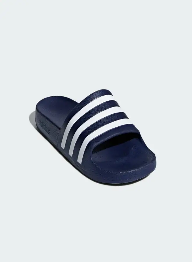 Adidas Adilette Aqua Slides Dark Blue/Cloud White