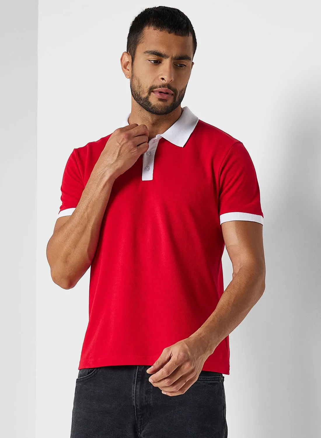 Seventy Five Sports Collar Polo Shirt