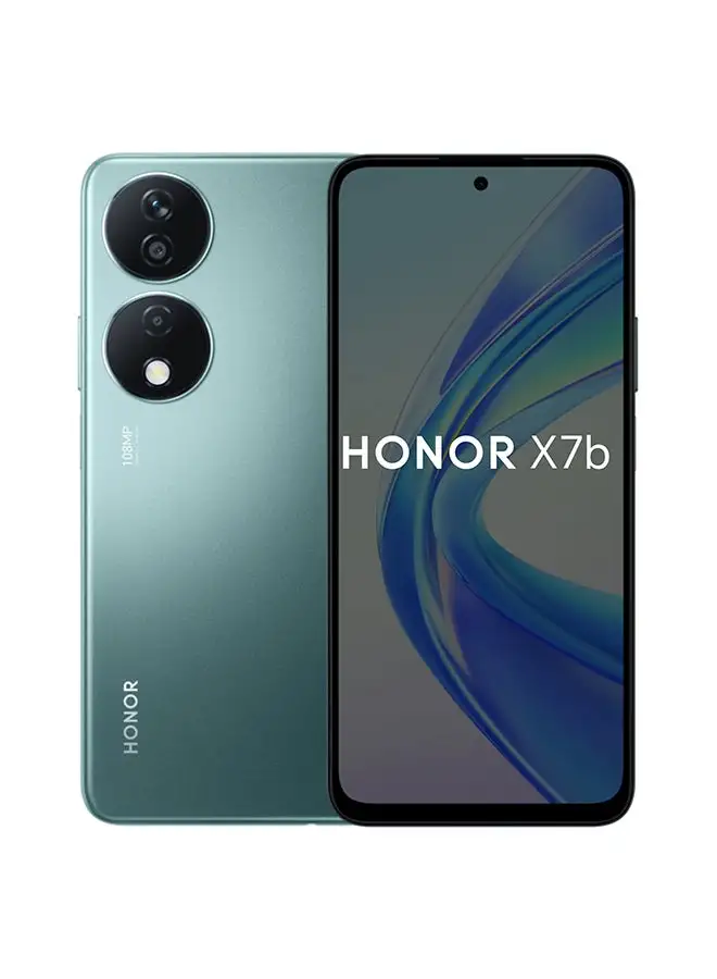 هاتف Honor X7b ثنائي الشريحة باللون الأخضر الزمردي وذاكرة سعة 8 جيجابايت وذاكرة داخلية 256 جيجابايت ويدعم تقنية 4G LTE - إصدار الشرق الأوسط