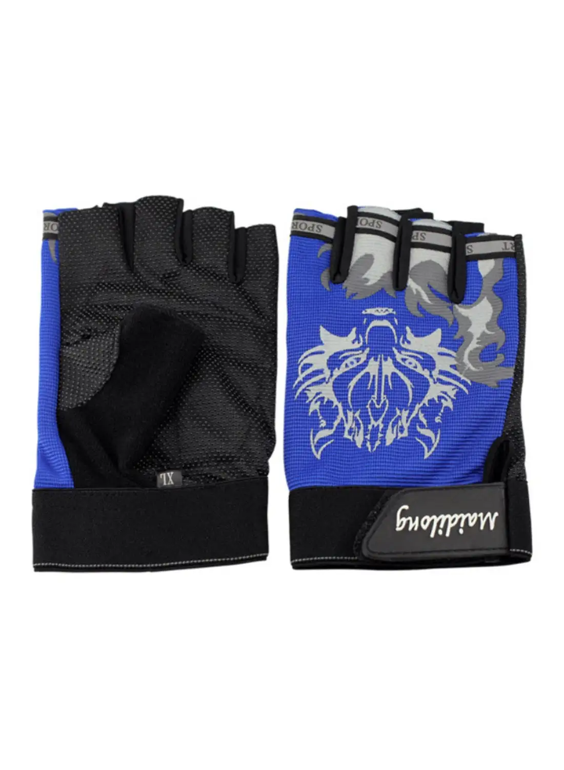 Athletiq 2-Piece Weightlifting Wrist Wrap Polyester Gloves