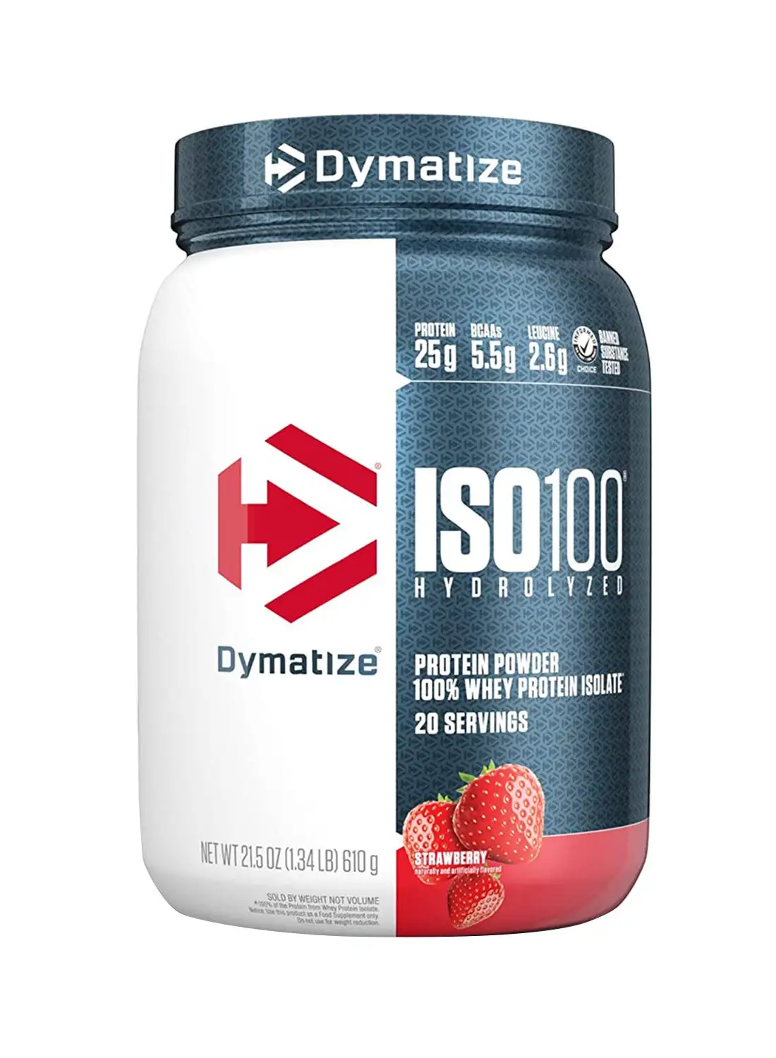 Dymatize Iso 100 20 Serving Strawberry 610 Gm