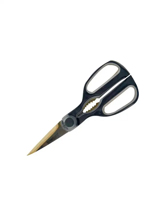 Royalford Stainless Steel Scissor Silver/Black 21.5x8cm