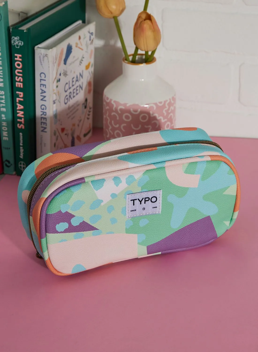 Typo Luca Mixed Recycled Pu Pencil Case