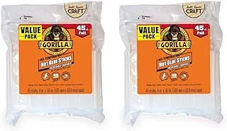 Gorilla Hot Glue Sticks, Full Size, 4