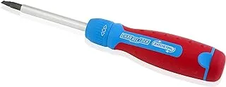 Channellock 131CB 13-in-1 Ratcheting Screwdriver | Multi-Bit Storage 1/4-Inch Nut Driver Quick-Load Handle with Cushion Grip 28-Tooth Ratchet Mechanism Provides up to 225 lbs. of Torque, Red