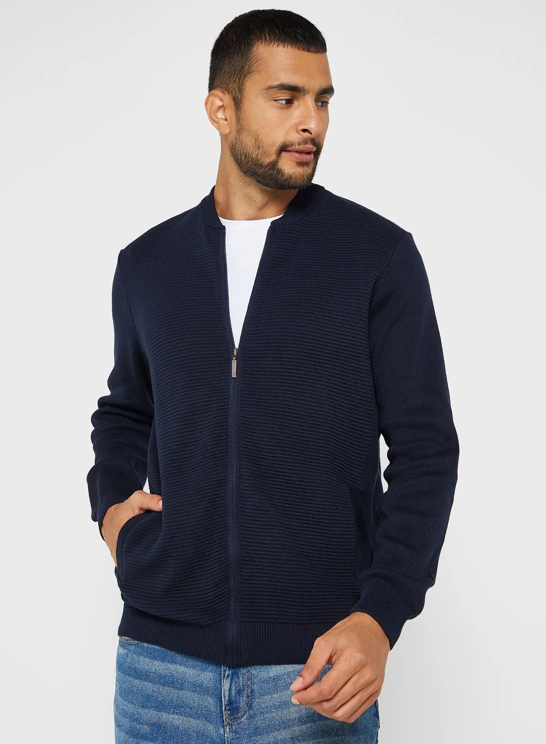 LC WAIKIKI Zip Through Knitted Cardigan