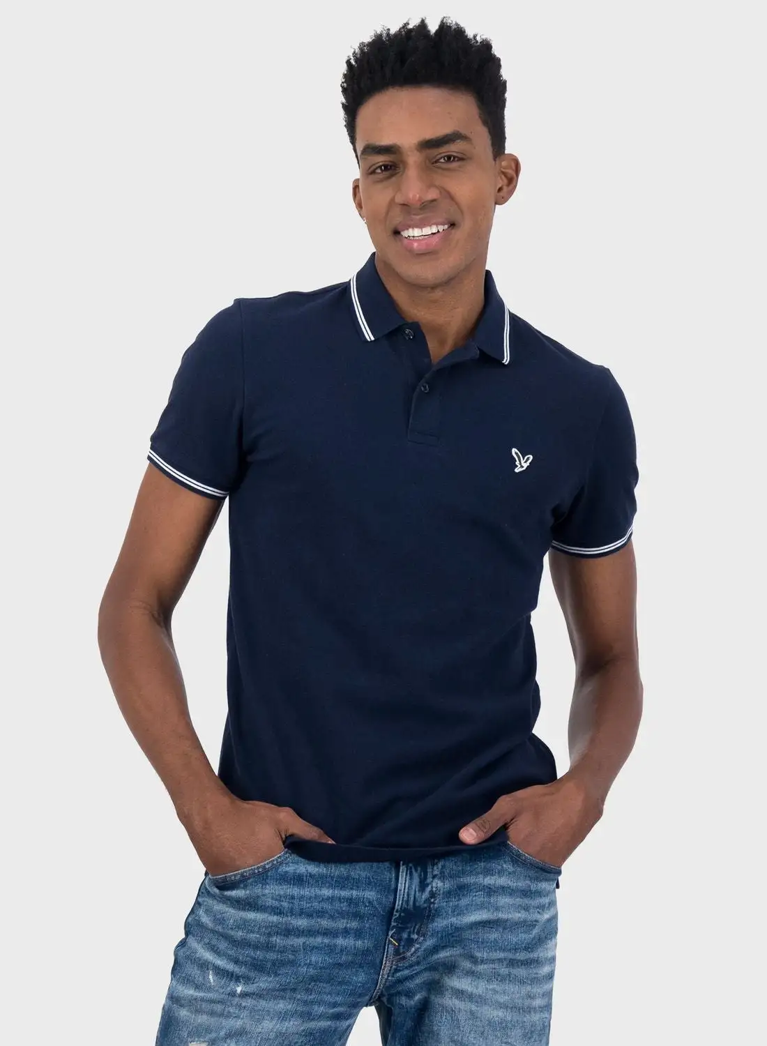 American Eagle Tipped Polo