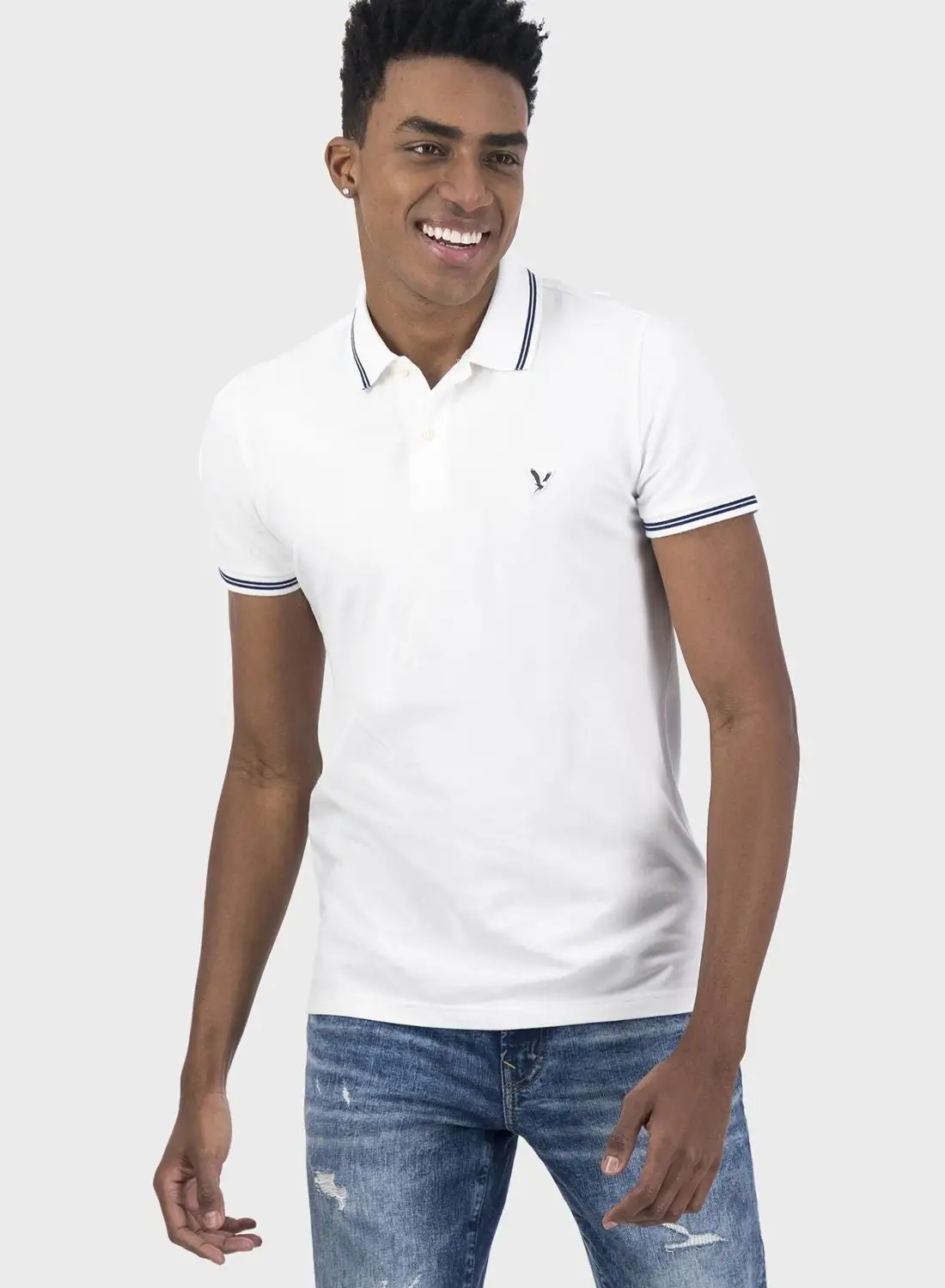 American Eagle Logo Pique Polo