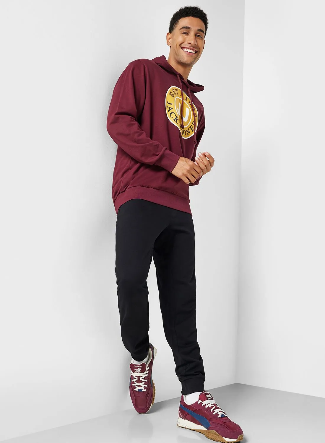 JACK & JONES Logo Hoodie & Sweatpants Set