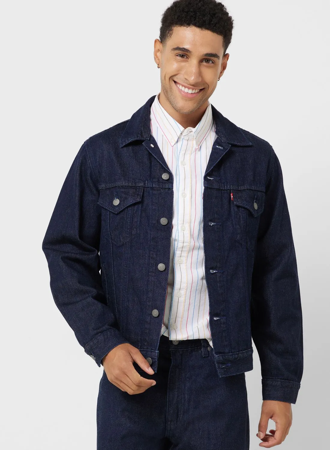 Levi's Double Pocket Detailed Denim Jacket