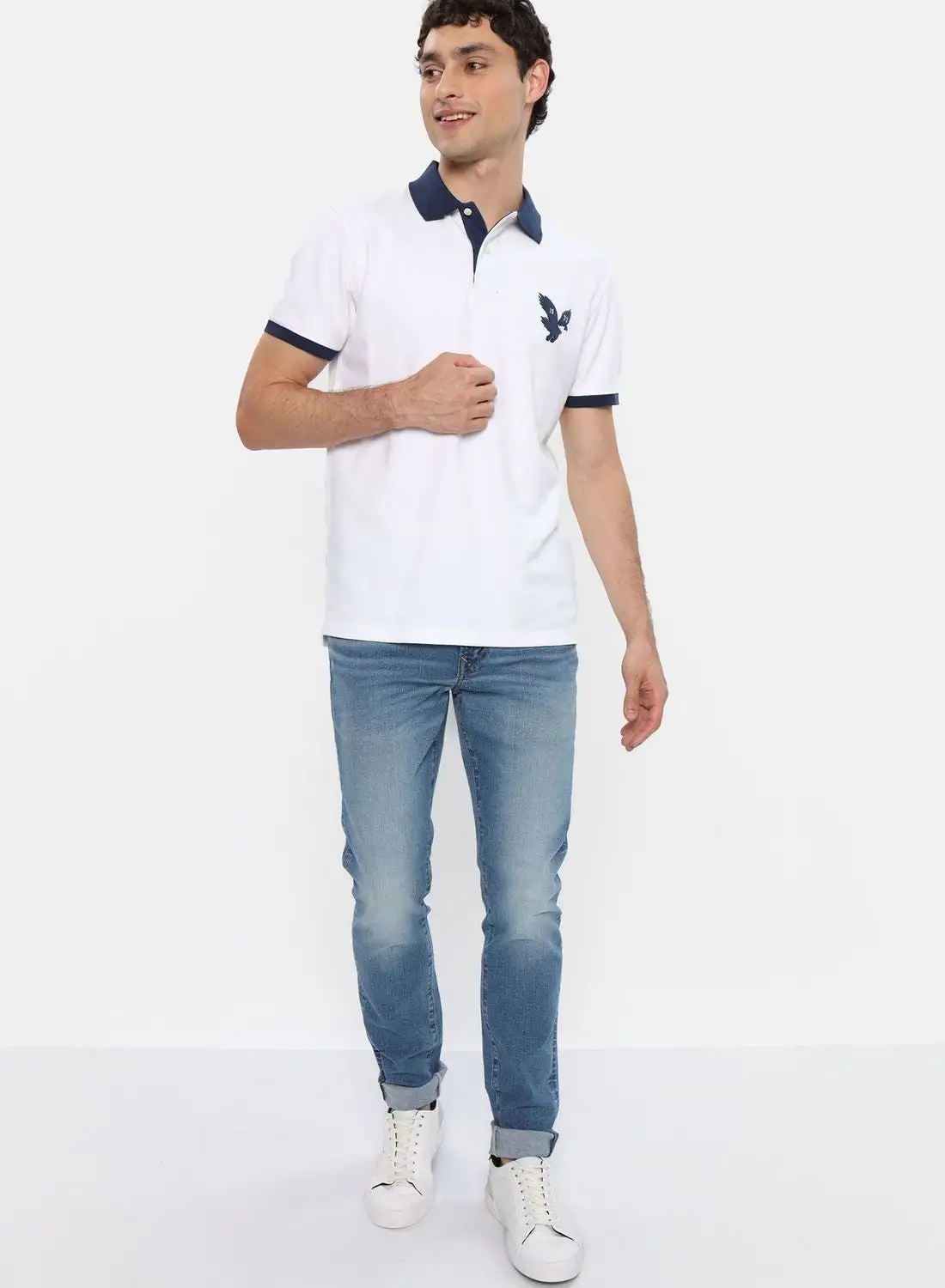 American Eagle Logo Pique Polo