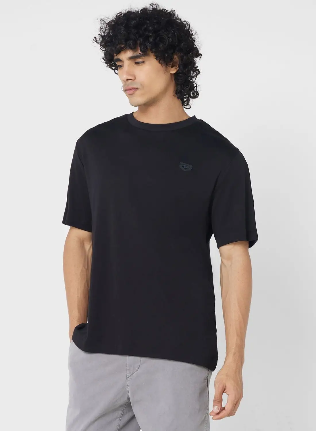 Iconic Oversized Badge Crew Neck T-Shirt