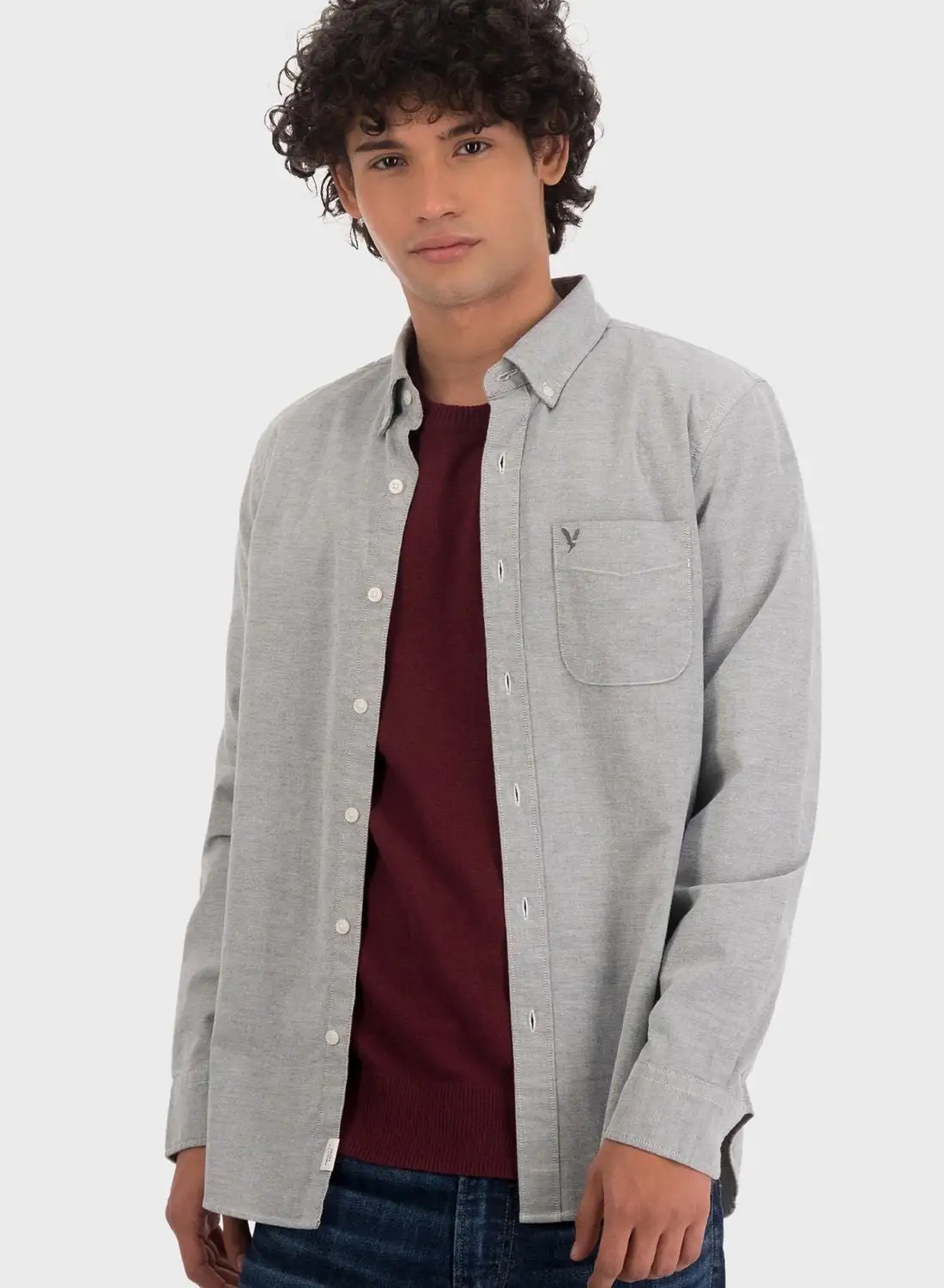 American Eagle Button Down Slim Fit Shirt