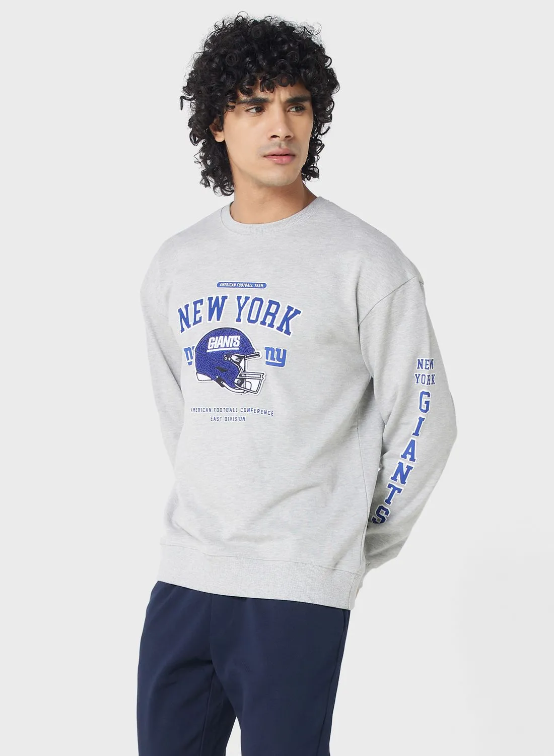 SP Characters New York Giants Applique Detail Sweatshirt