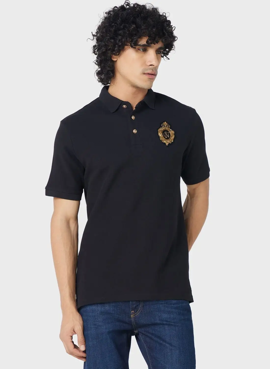 Iconic Applique Logo  Polo