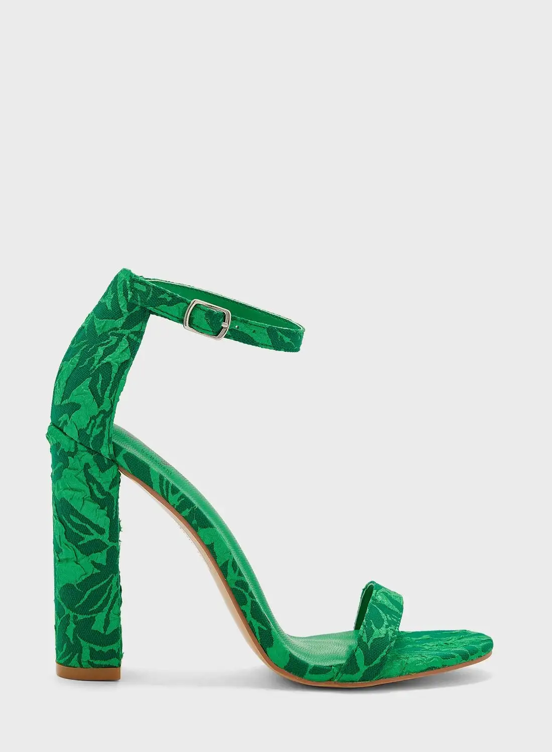 Ginger Printed Block Heeled Sandals