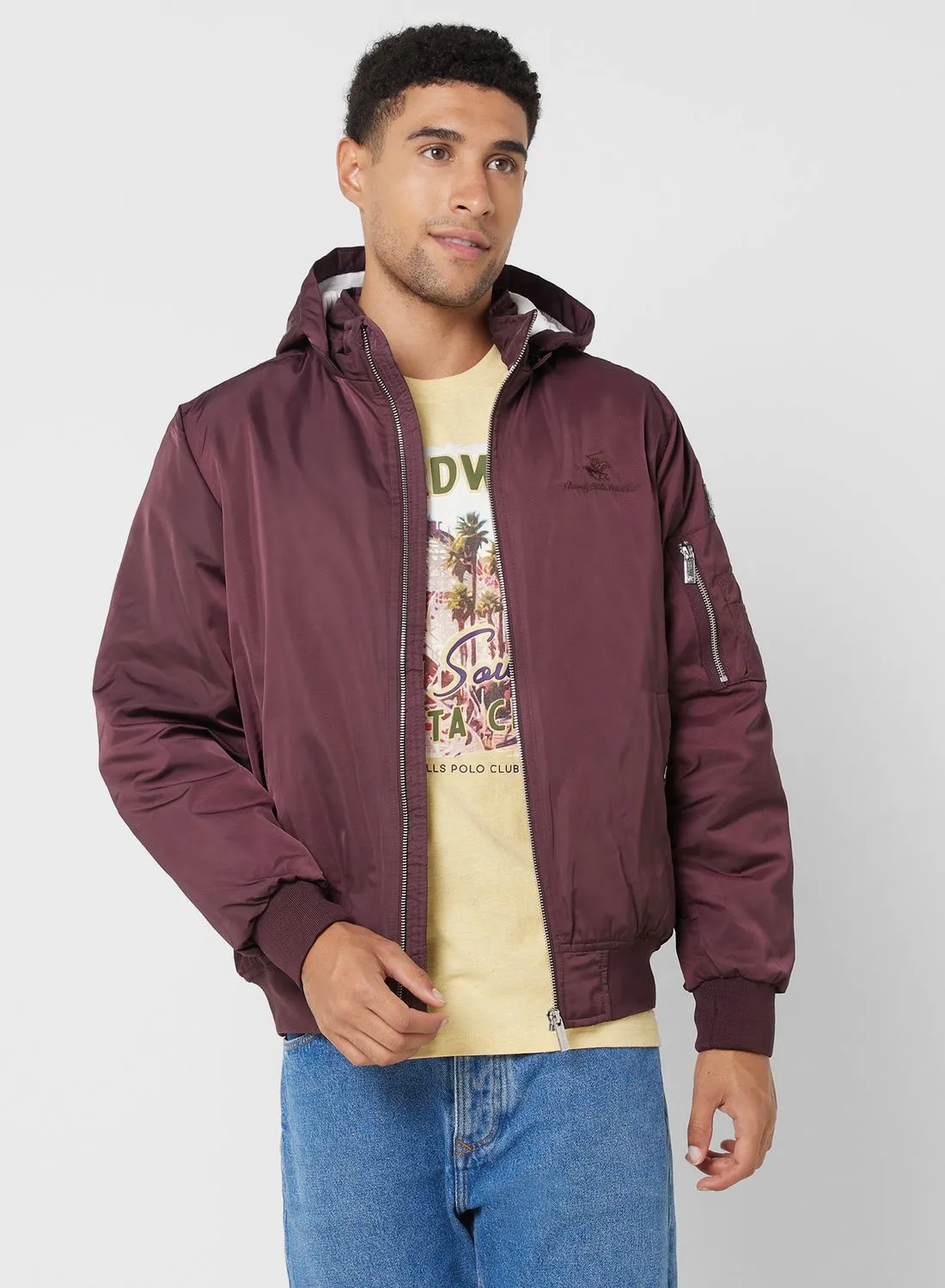 bhpoloclub Essential Hooded Bomber Jacket