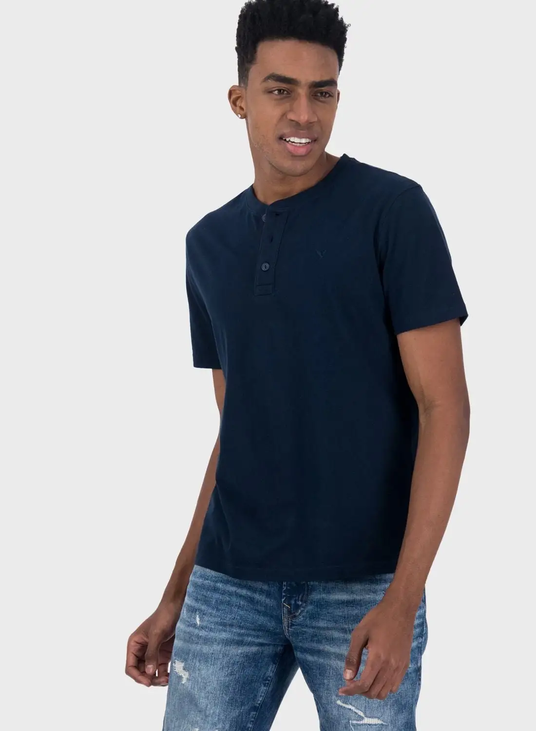 American Eagle Essential Henley T-shirt