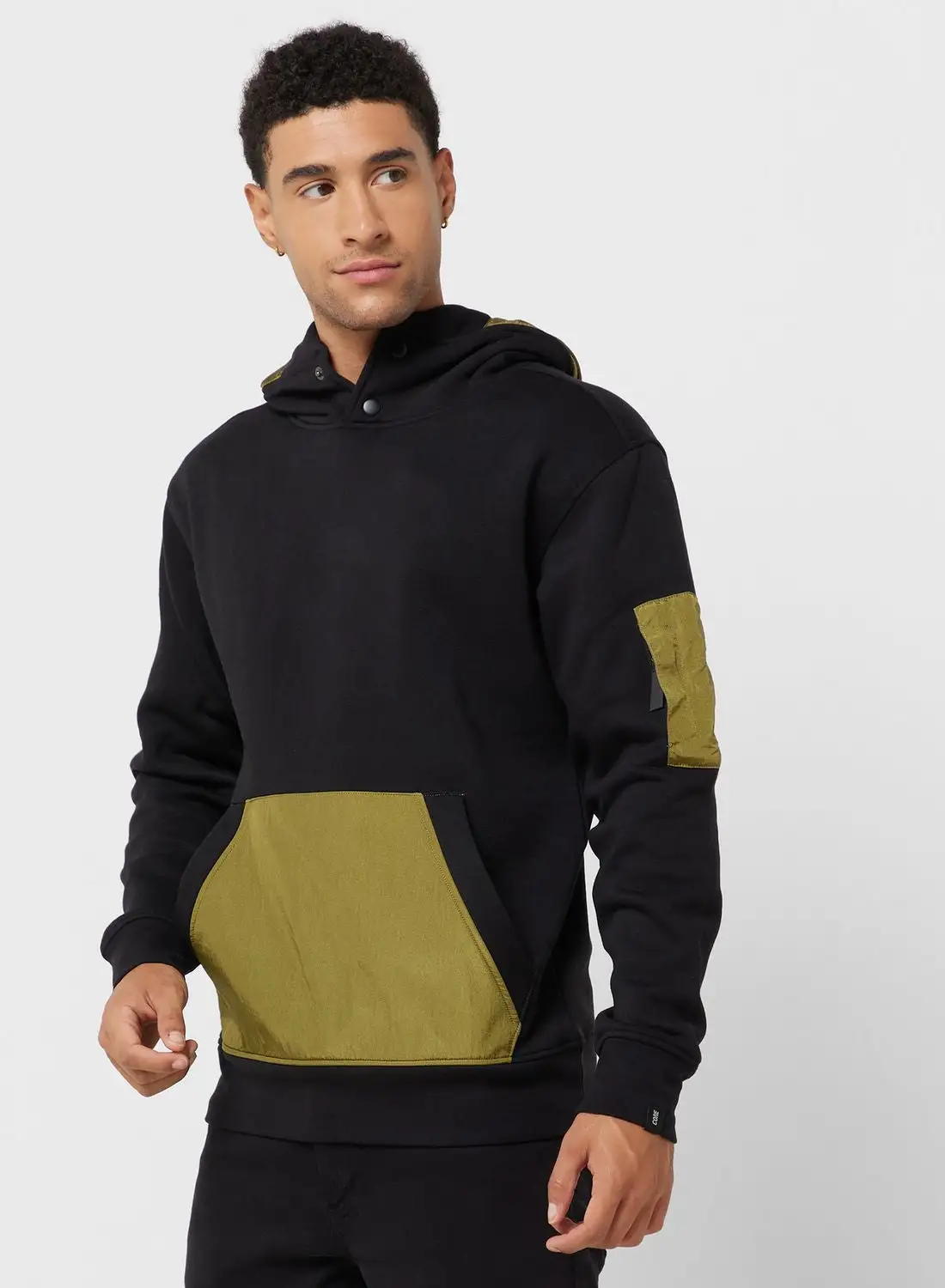 JACK & JONES Color Block Hoodie