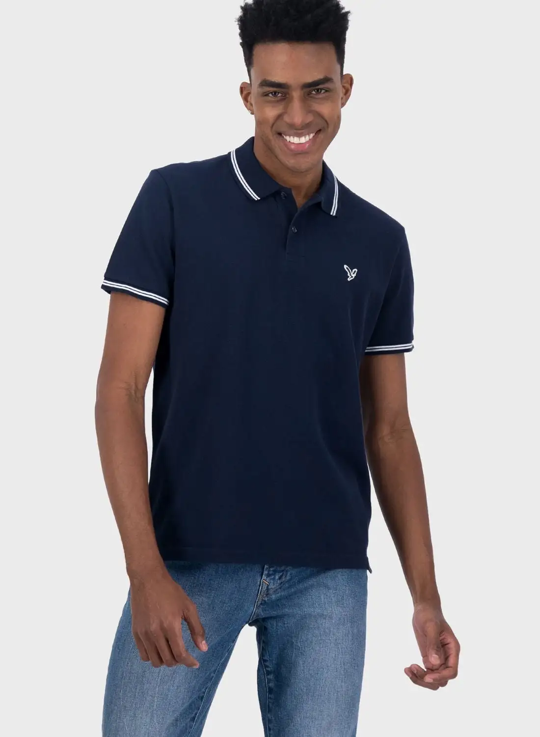 American Eagle Logo Pique Polo