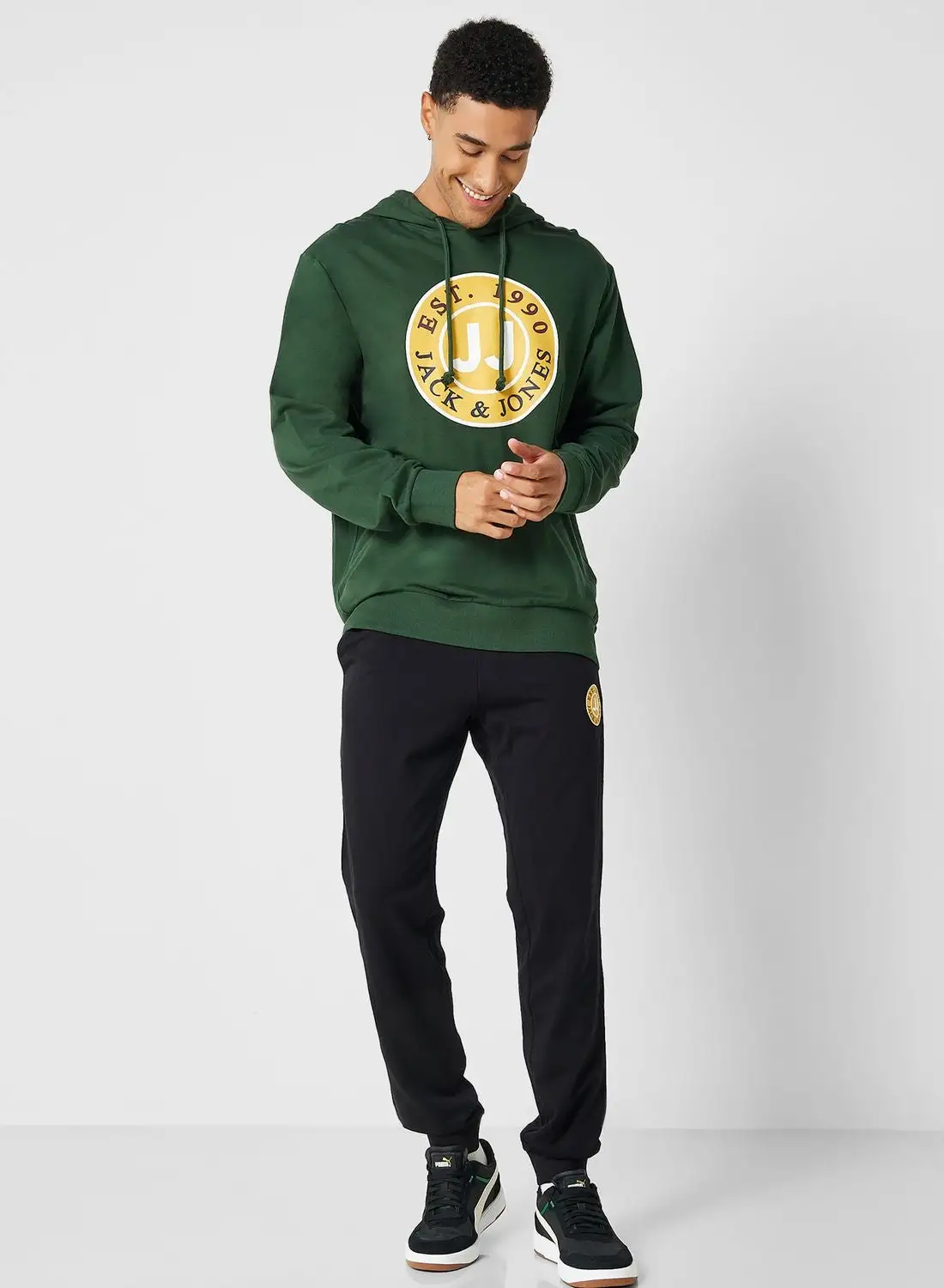 JACK & JONES Logo Hoodie & Sweatpants Set