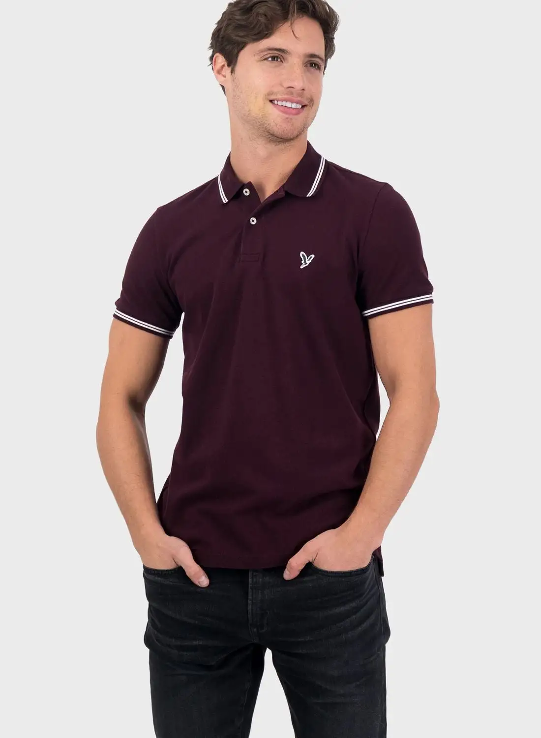 American Eagle Logo Slim Fit Polo