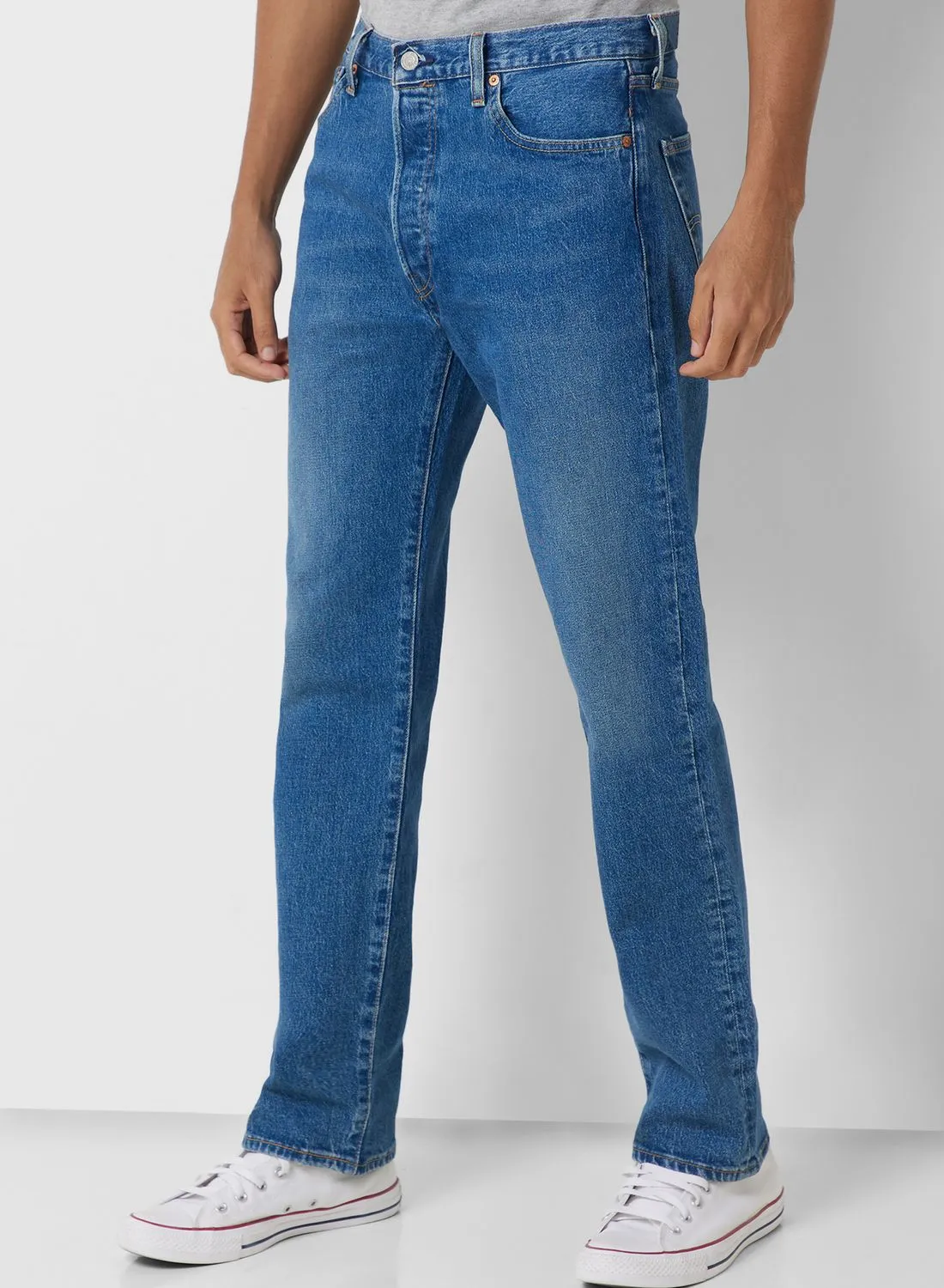 Levi's Mid Wash Straight Fit Jeans