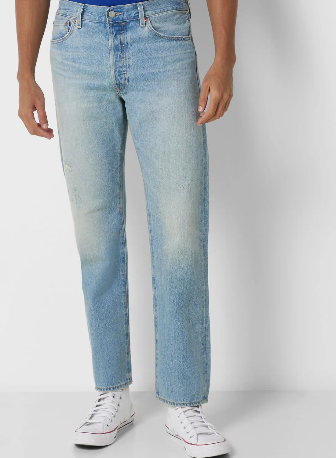 Levi's Light Wash Straight Fit Jeans