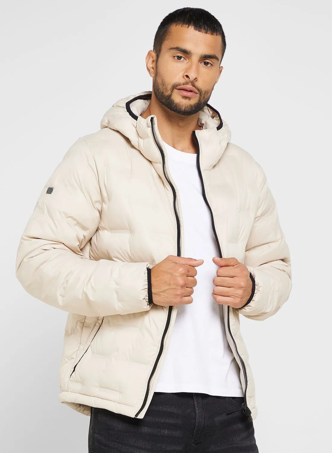 Superdry Zip Through Puffer Jacket