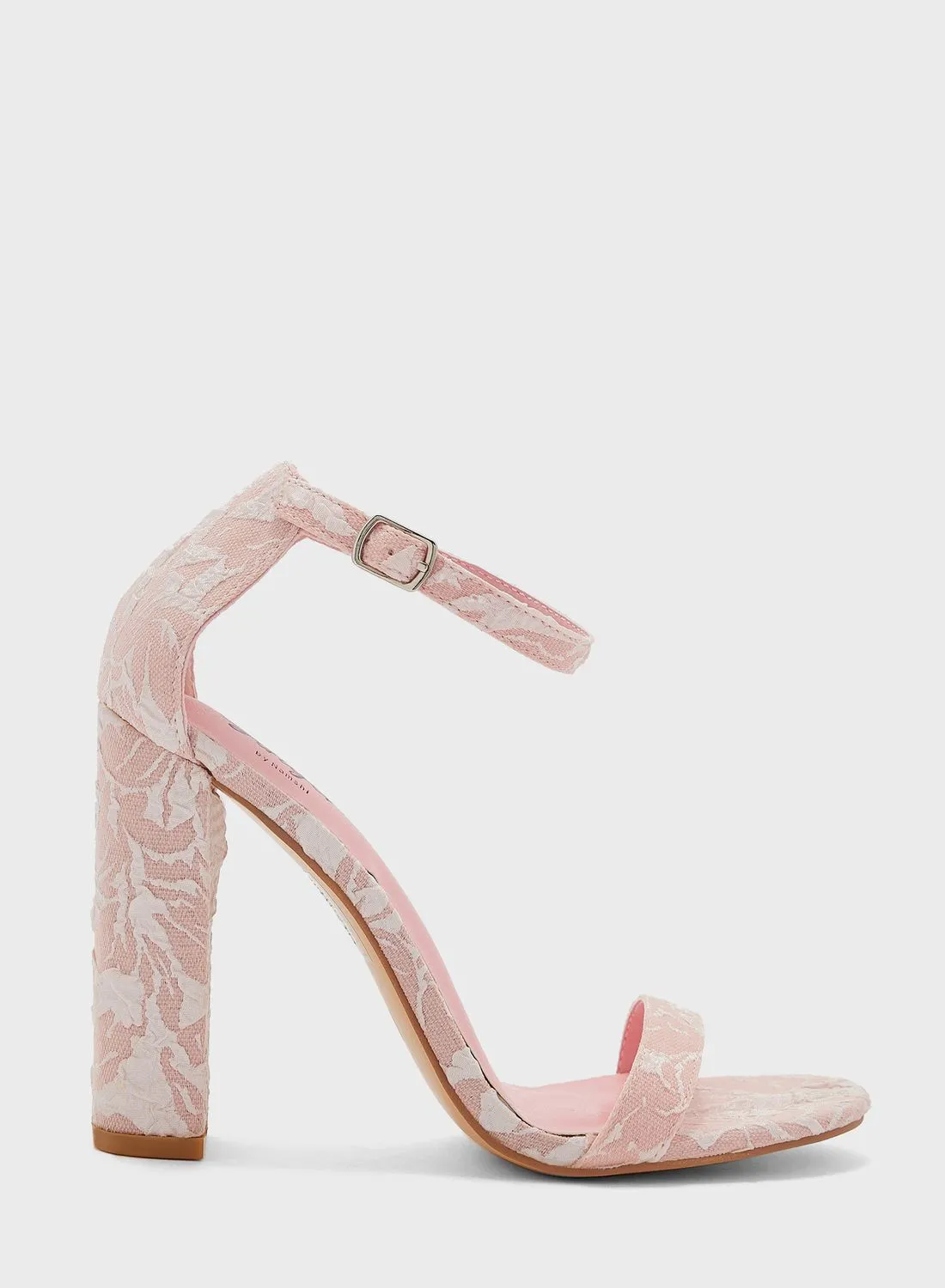 Ginger Printed Block Heeled Sandals