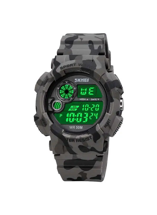 SKMEI Men's 1718 Army Shock Fitness Back light Speed Monitor Digital Watch