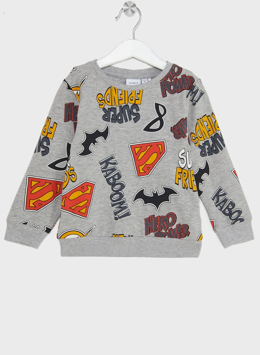 NAME IT Kids Superhero Print Sweatshirt