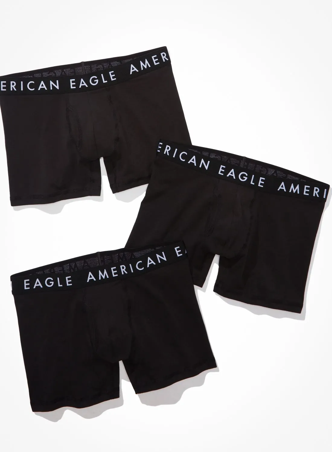 American Eagle 3 Pack Logo Band Trunks