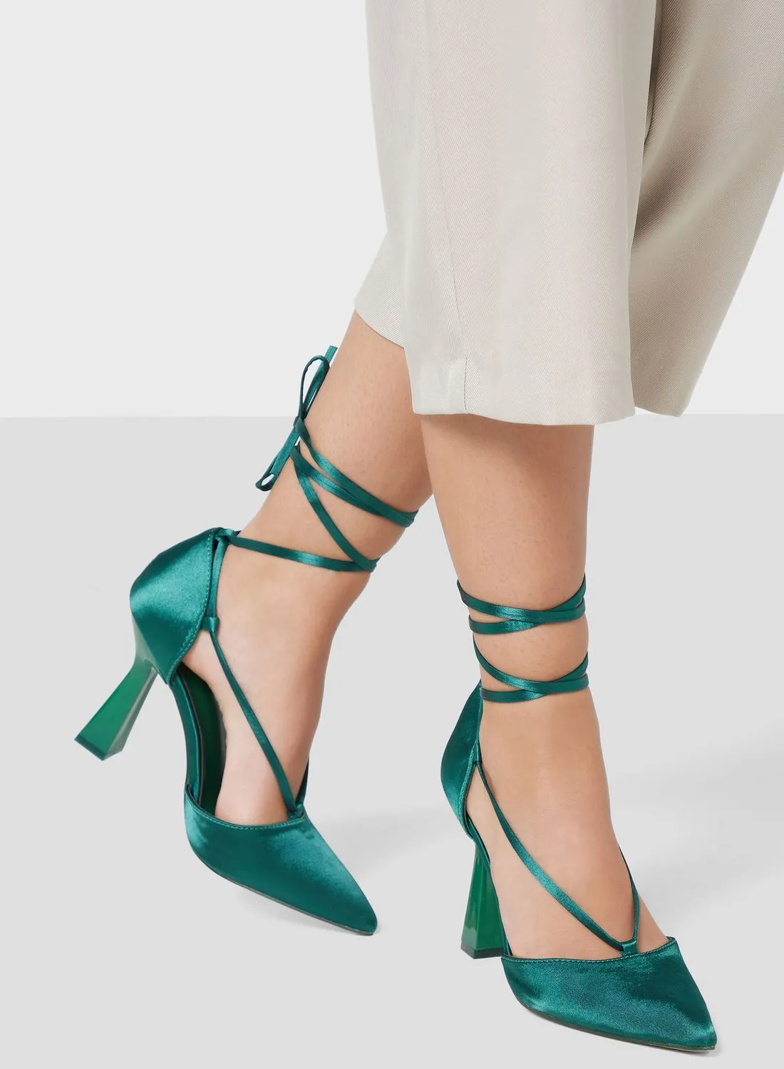 ELLA Tie-Around Slingback Pumps