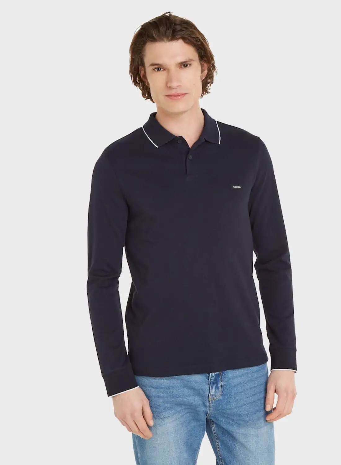 CALVIN KLEIN Logo Pique Polo