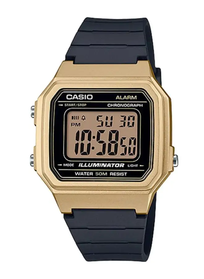 CASIO ساعة رقمية راتنج W-217Hm-9Avdf - 51 ملم - أسود