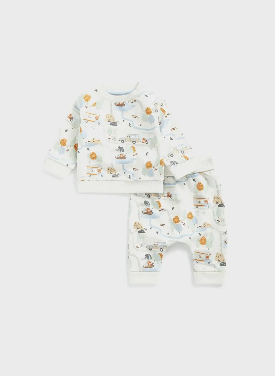 mothercare Infant Aop Sweatshirt & Sweatpants Set