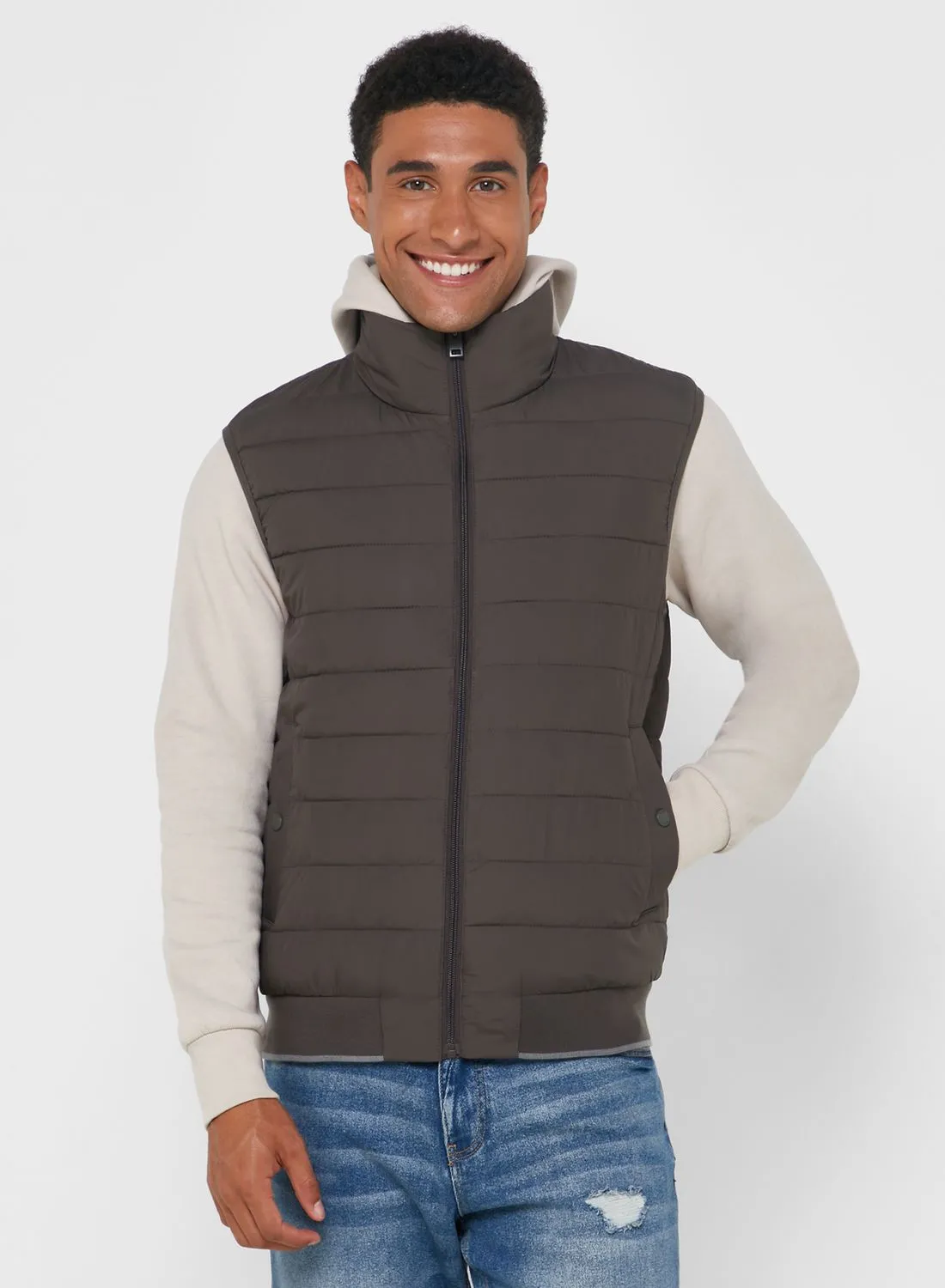 Mango Man Zip Through Puffer Gilet